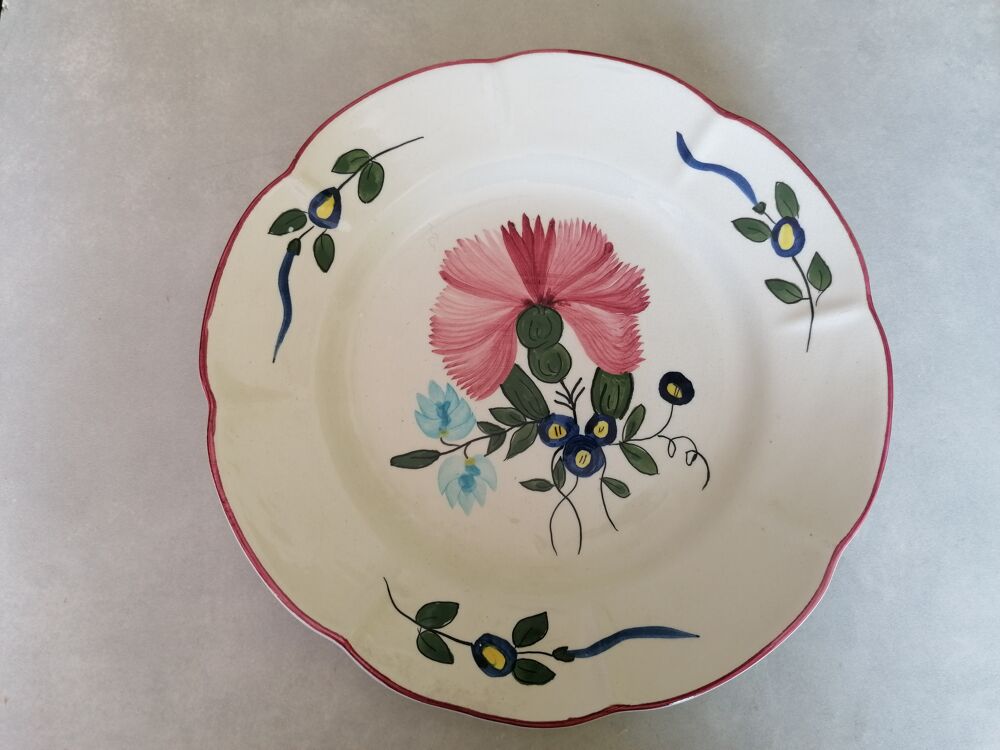 Ancienne assiette Sarreguemines 