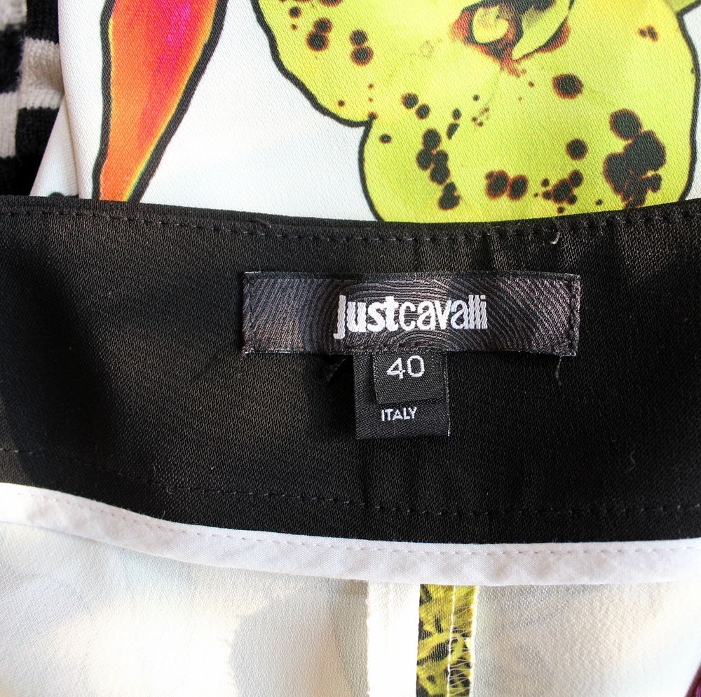Pantalon fleuri CAVALLI T.36 Fr Vtements