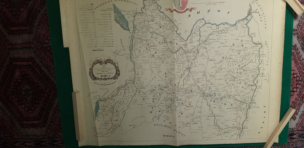 Carte de l'Ain Décoration