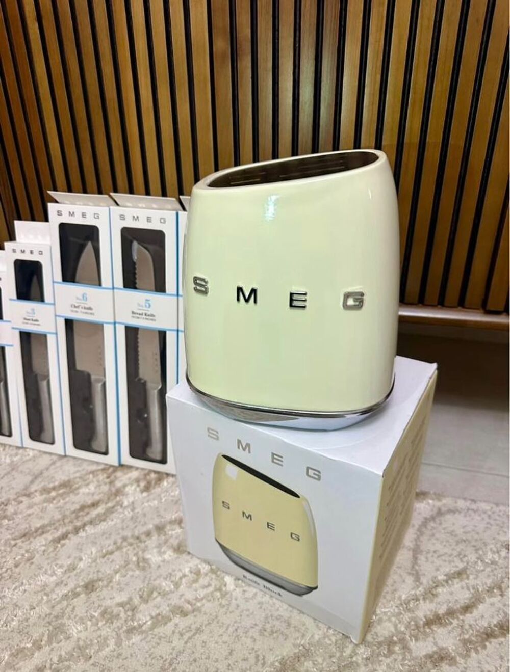 Bloc couteaux Smeg Cuisine