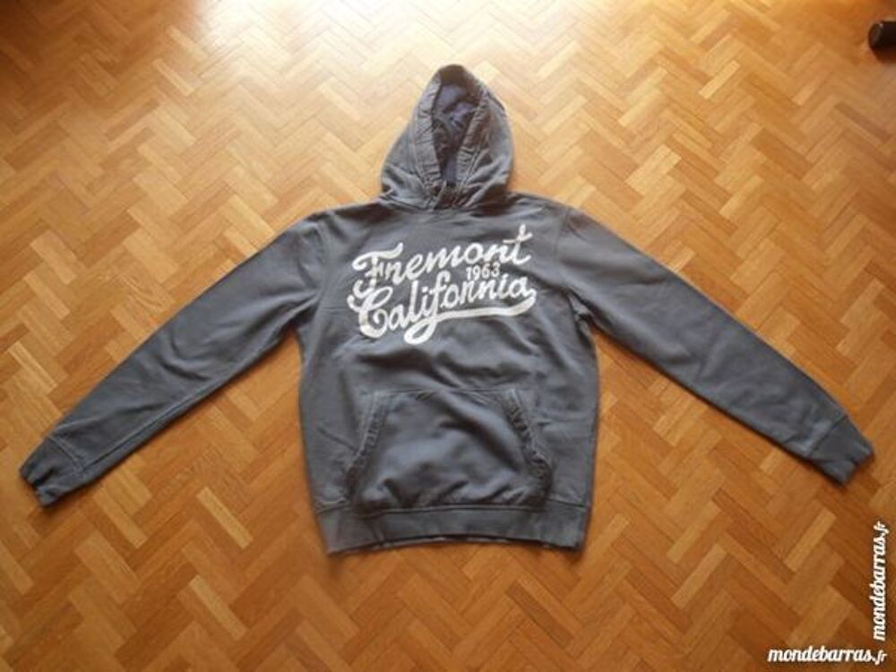 Sweat &agrave; capuche gris (V9) Vêtements