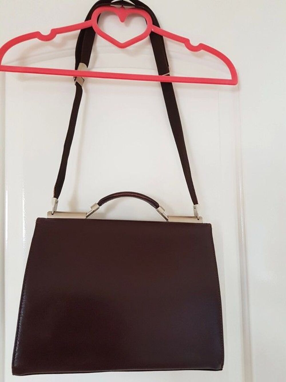 Sac &agrave; main Mandarina Duck en cuir marron Maroquinerie