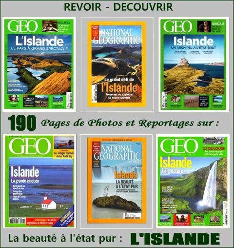 ISLANDE - géo - SCANDINAVIE / prixportcompris 20 Strasbourg (67)