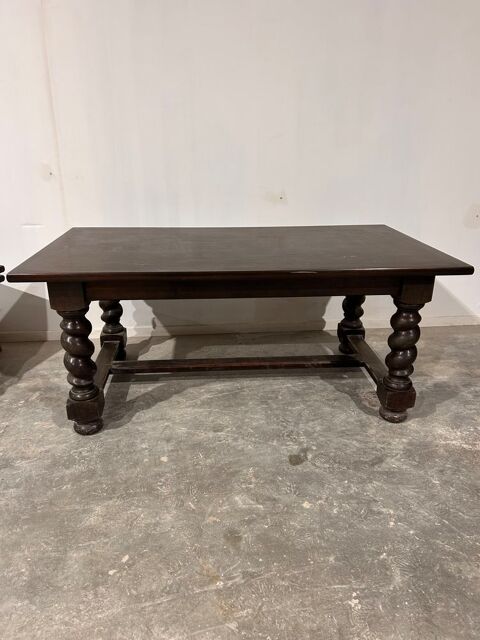 Grande table en bois massif avec 2 rallonges = 2,60 m 400 La Br�de (33)