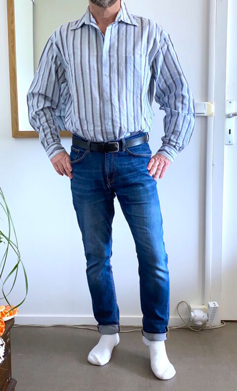 4 Chemises imprim�es pour homme L 5 Nantes (44)