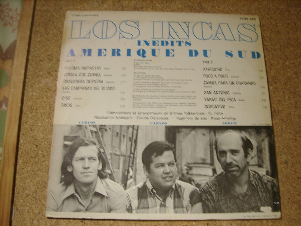 LOS INCAS INEDITS 33 T.
CD et vinyles