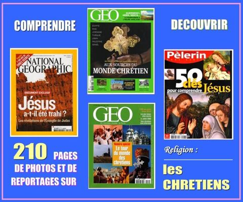 LES CHRETIENS - g�o - RELIGION / prixportcompris 17 Strasbourg (67)