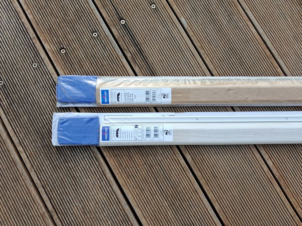 LOT DE 2 BARRES DE SEUILS quick step + 2 cartouches BOSTIK Bricolage