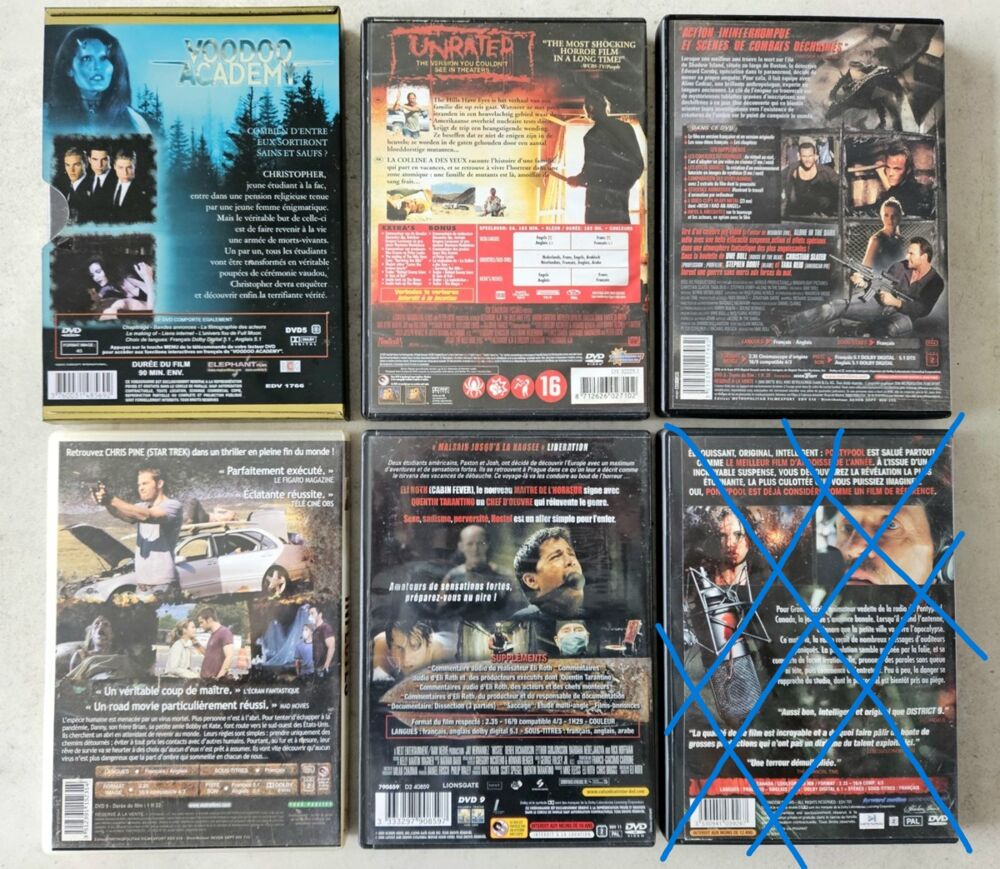 5 DVD s : Film DVD et blu-ray