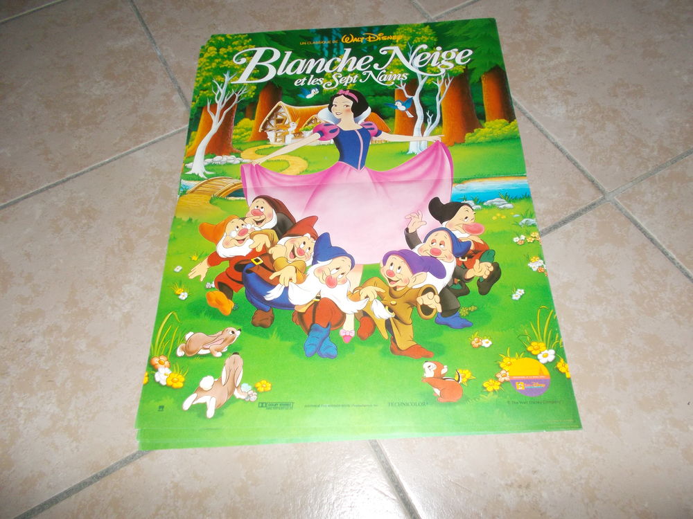 AFFICHE BLANCHE NEIGE 1992 EURO DISNEY 