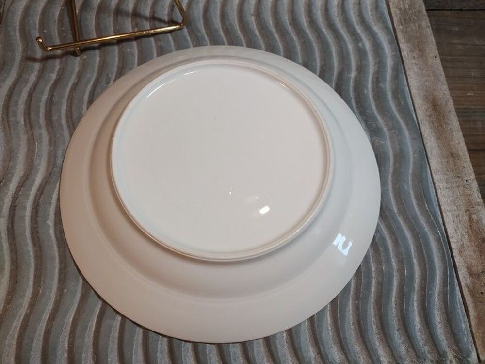 Assiette Porcelaine Soci&eacute;t&eacute; de Tir du Santerre Rosi&egrave;res 