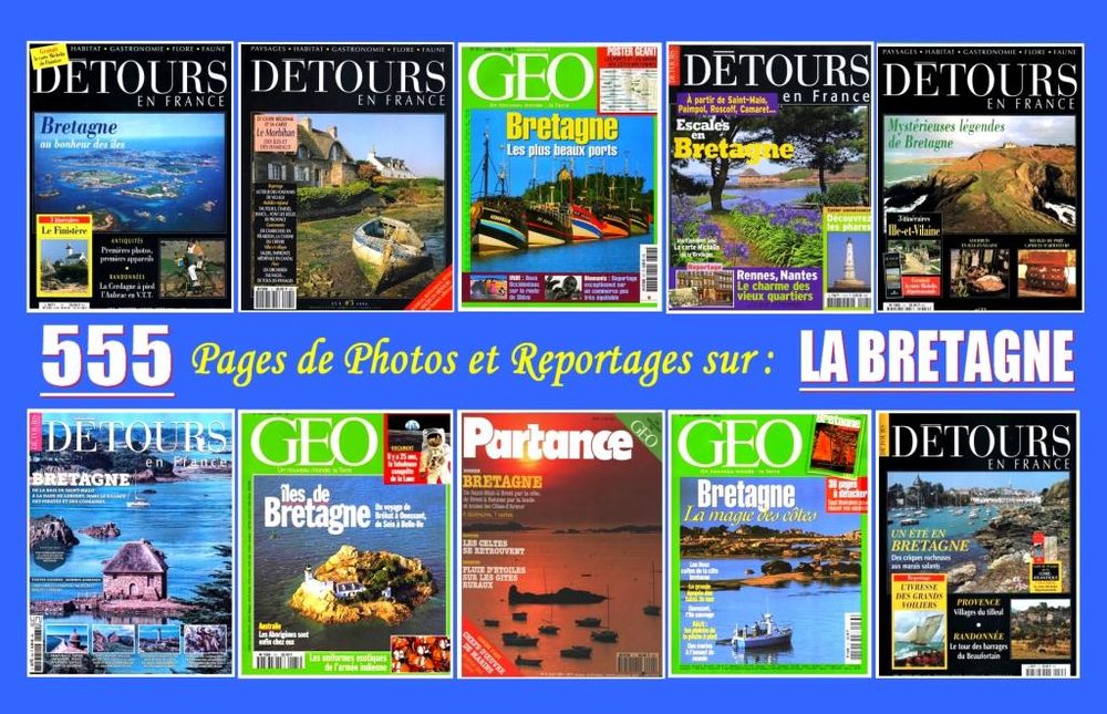 plus de 500 pages sur : LA BRETAGNE Livres et BD