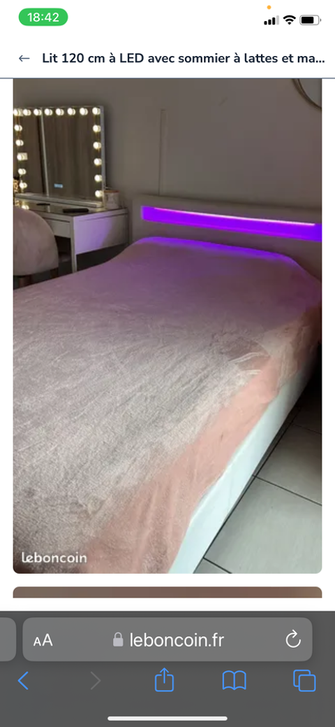 Lit sommier   latte matelas 250 Montpellier (34)