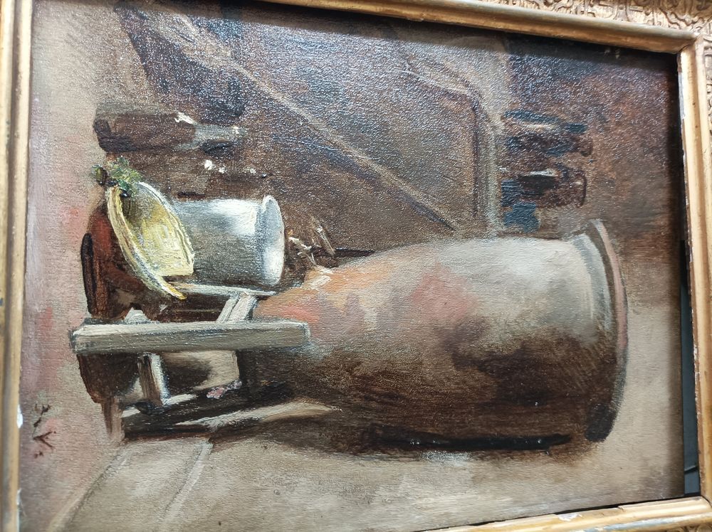 Peinture sign&eacute;e 