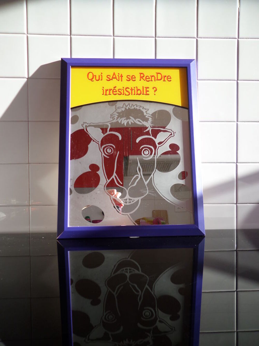 Cadre Bois/Miroir 44 x 34 cm - Camel Collector Ann&eacute;es 2000
