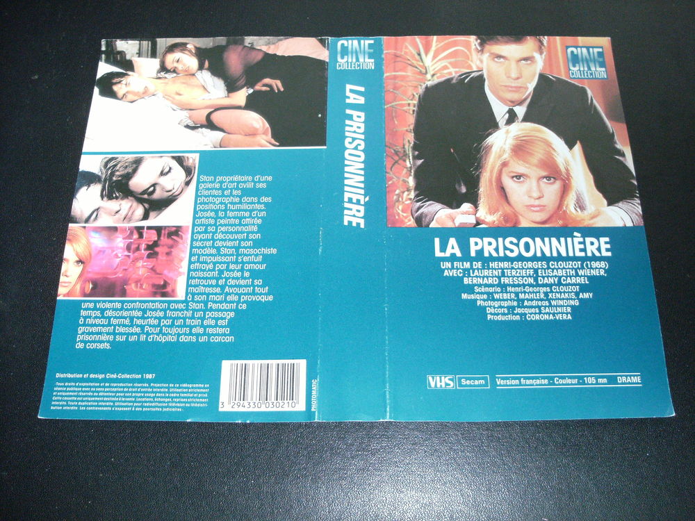 Film : " La prisonniere " DVD et blu-ray
