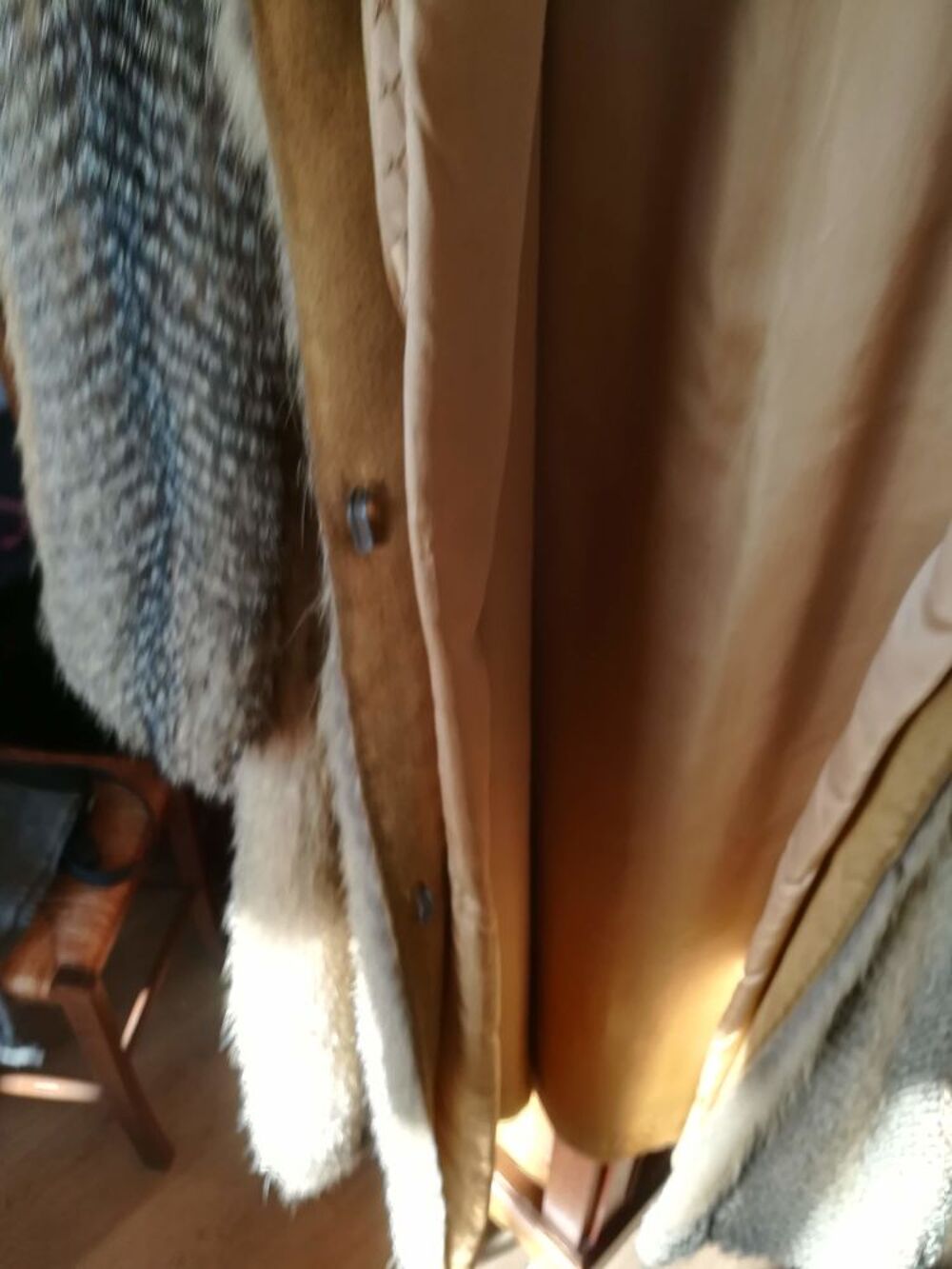 beau manteau en renard roux Vêtements