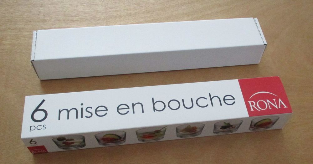 6 Verrines mises en bouche cristallin neuves Décoration