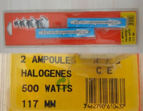 2 ampoules halognes 500 Watts, 117 mm 5 Saint-Ambroix (30)