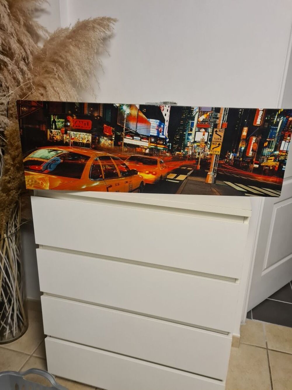 tableau New-York panoramique tr&egrave;s bon &eacute;tat Décoration