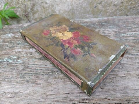 Ancienne Boite d'Allumettes en Tle Peinte XIXme  38 Loches (37)