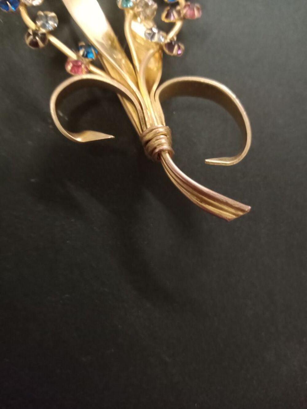 Broche ancienne en plaqu&eacute; or ann&eacute;e 50 Bijoux et montres