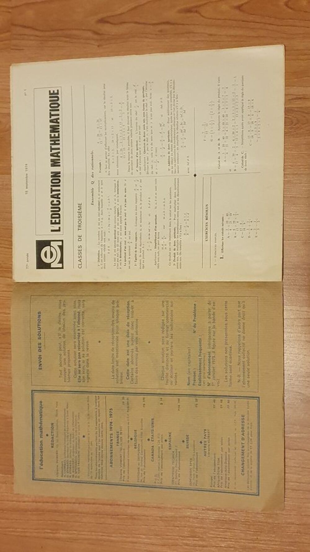 Journal l &eacute;ducation math&eacute;matique
- 77eme ann&eacute;e 