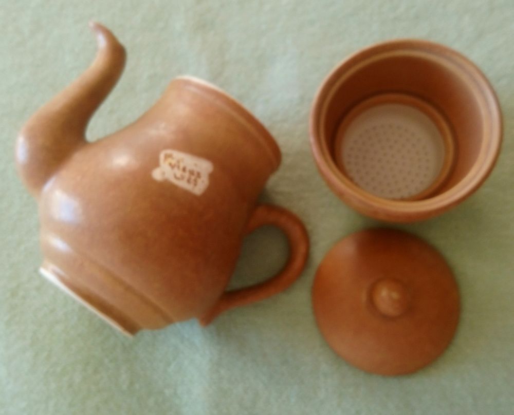 Cafeti&egrave;re Th&eacute;i&egrave;re en gr&egrave;s marron Décoration