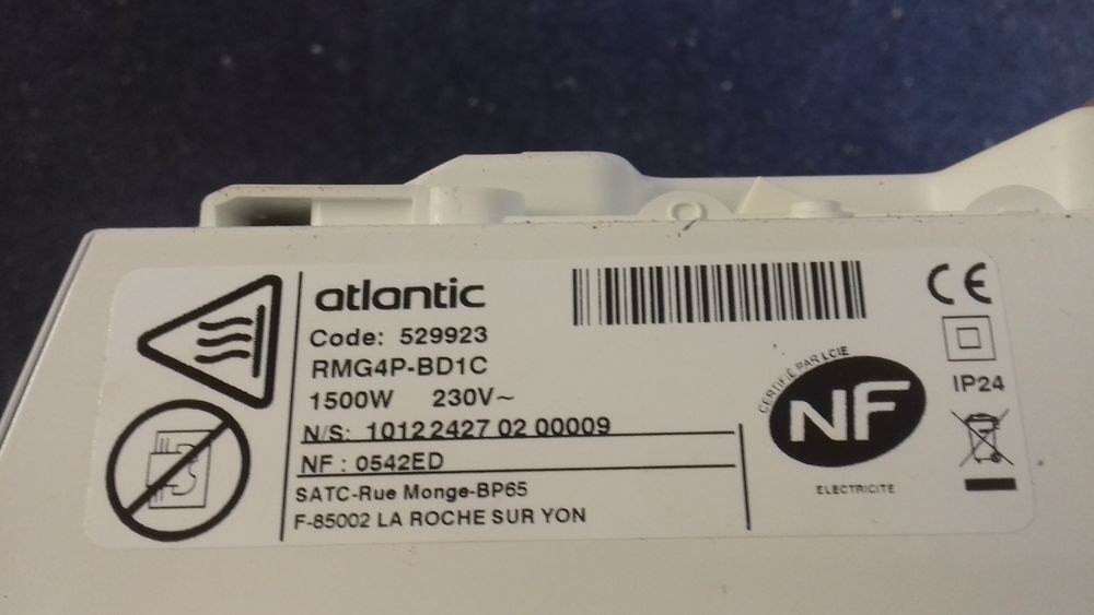 Radiateur &Eacute;lectrique ATLANTIC 1500 W Electroménager