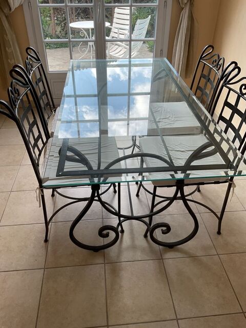 Table � manger et 4 chaises fer forg� 130 Mandelieu-la-Napoule (06)