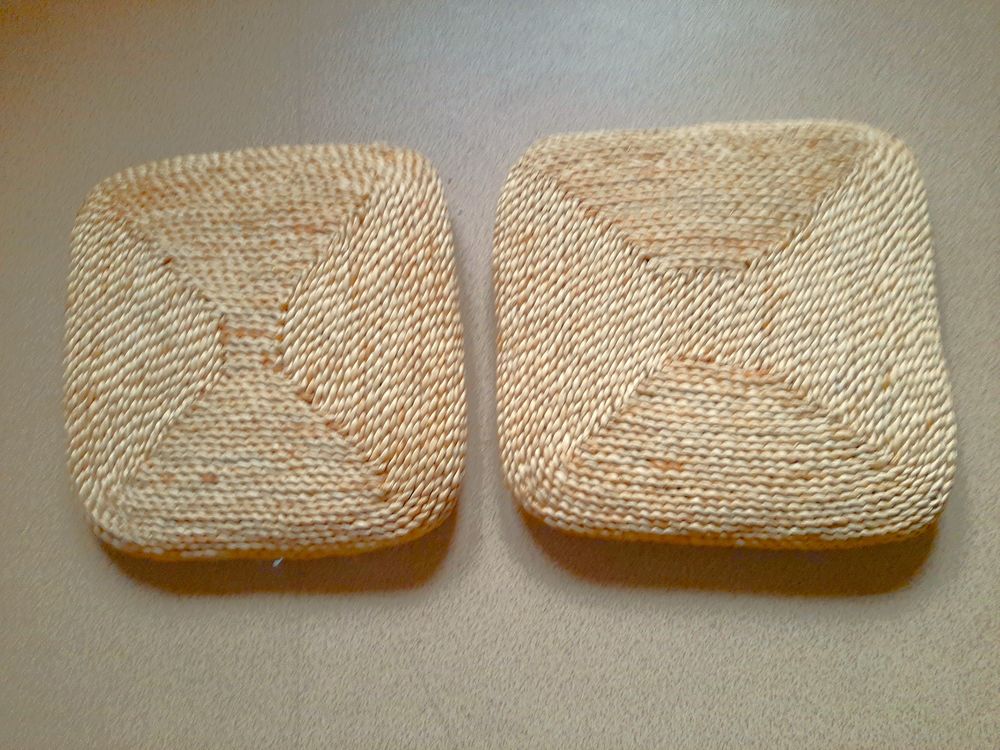 Coussins paille Dcoration
