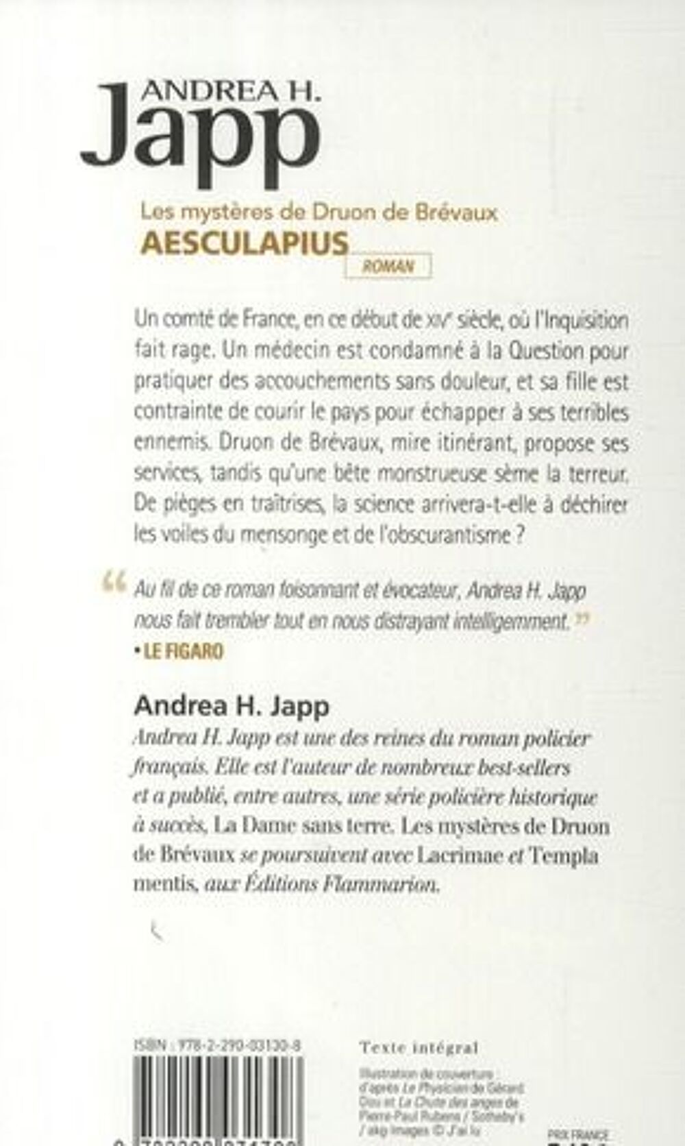 Les myst&egrave;res de Druon de Br&eacute;vaux- Aesculapius Livres et BD