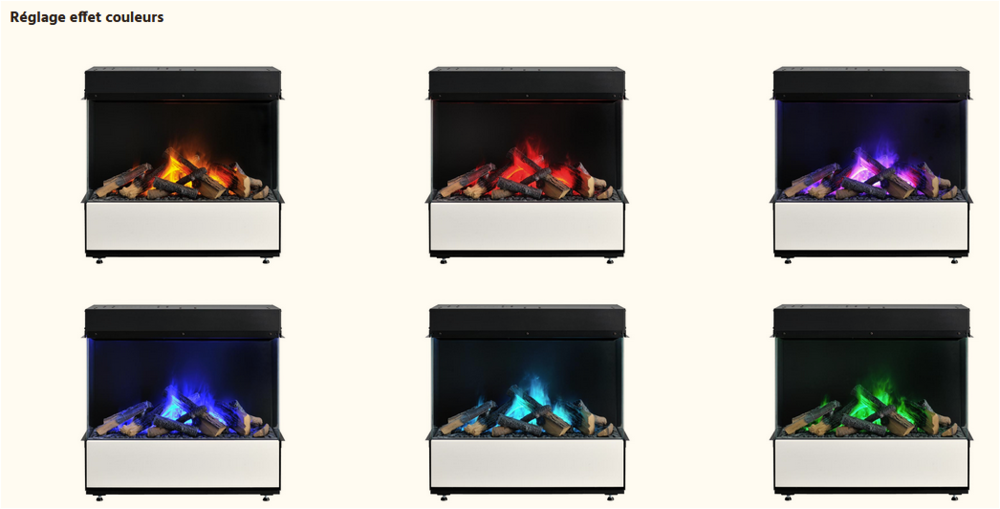 Insert &eacute;lectrique &agrave; vapeur d'eau - Etat neuf Décoration