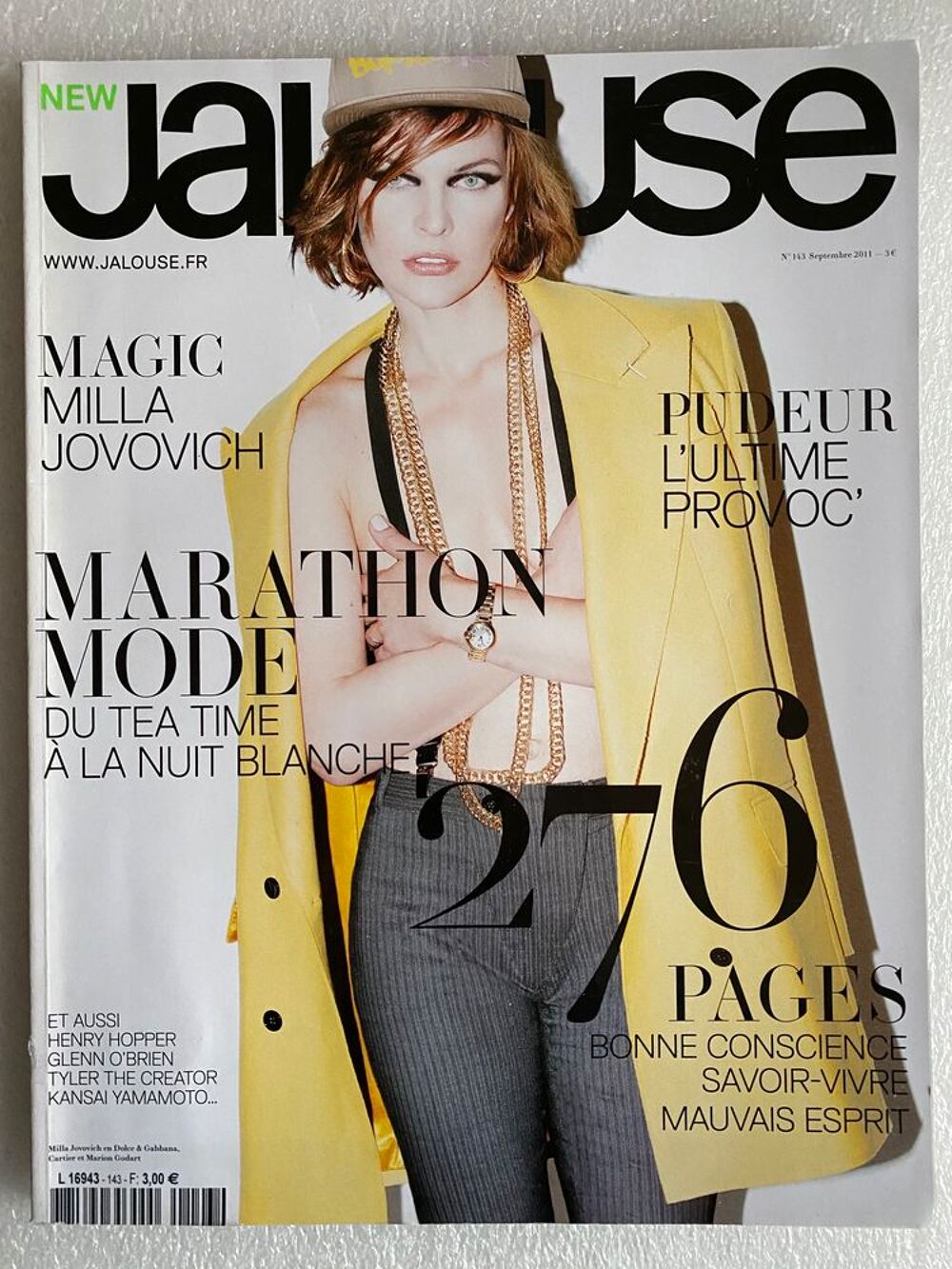 Magazine JALOUSE N&deg;143 Milla Jovovich - septembre 2011 Livres et BD