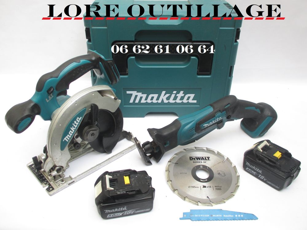 MAKITA DSS610 + DJR183 Bricolage