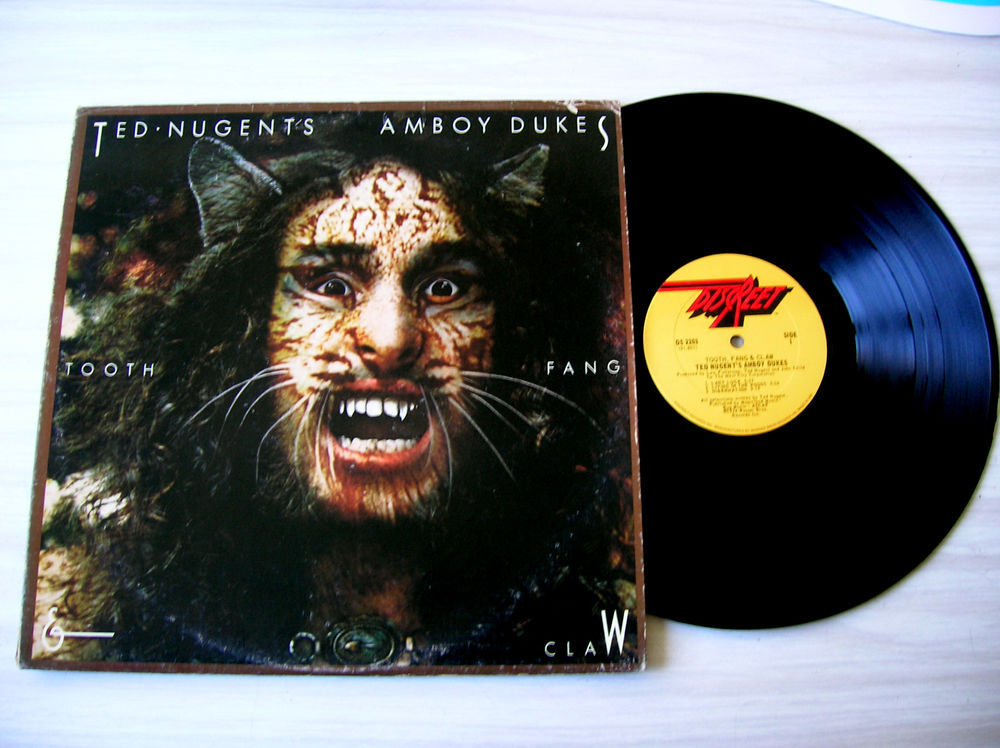 33 TOURS THE AMBOY DUKES &amp; TED NUGENT Tooth, Fang &amp; Claw CD et vinyles
