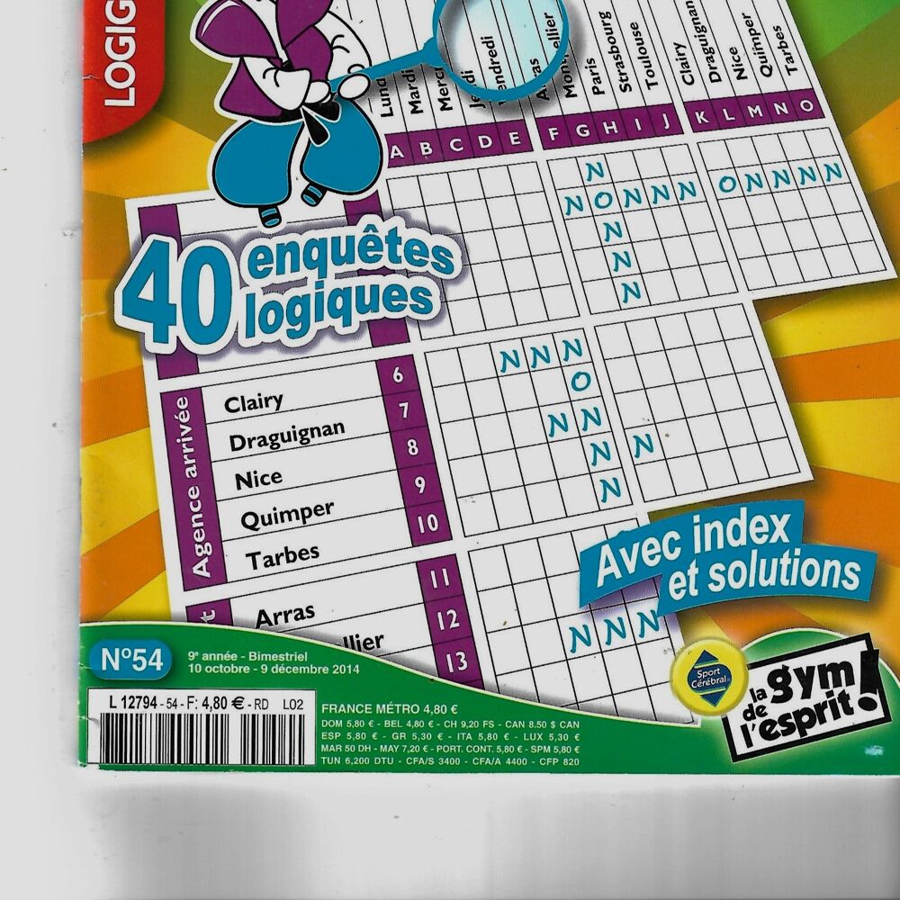 LOT DE MOTS FLECHES CROISES CODES Jeux / jouets