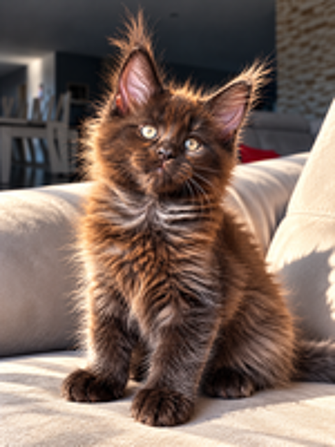   2 Maine Coon mâles LOOF,bleu et noir,lignées titrées 