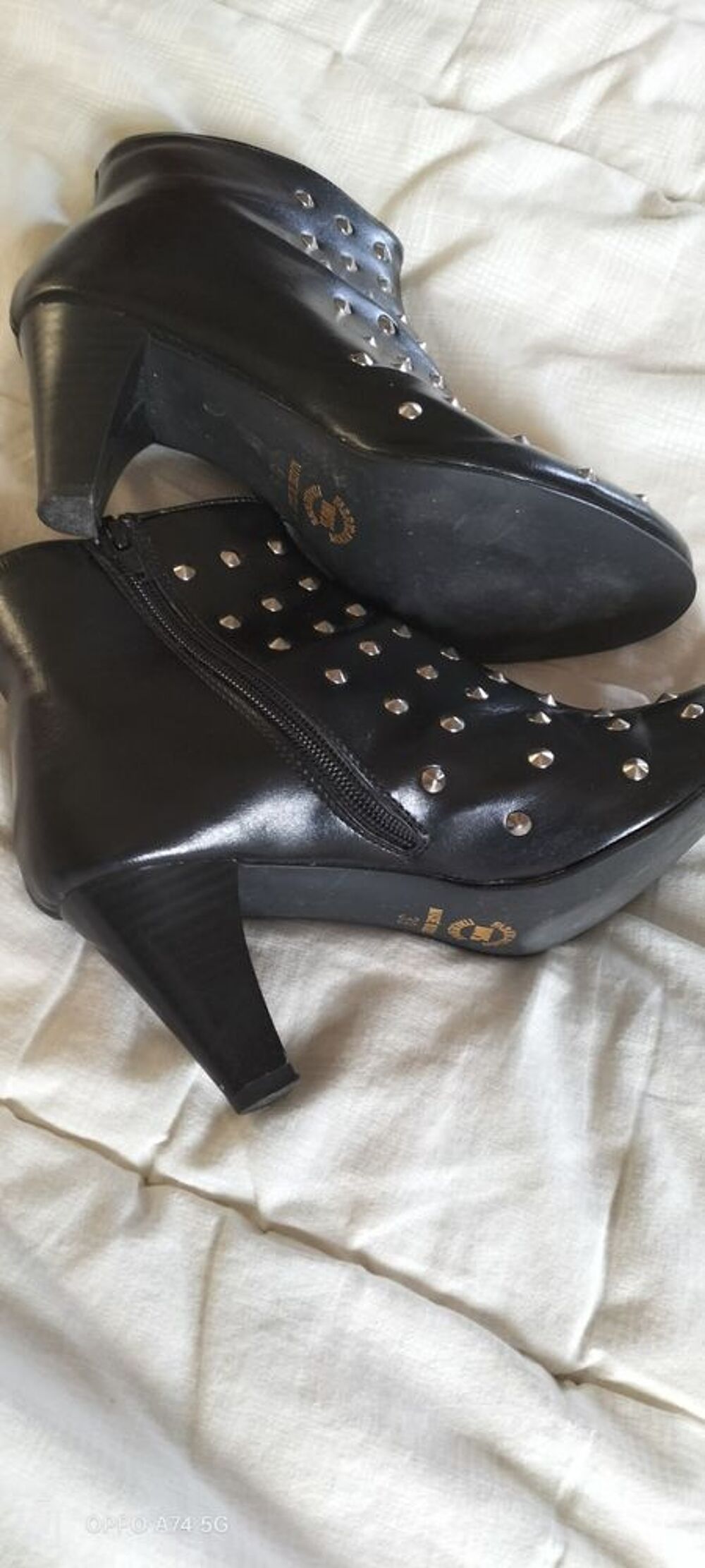 bottines en cuir Chaussures