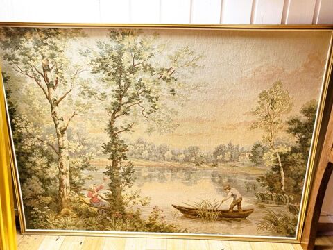 Tapisserie murale Gobelin JP Paris ? Num�rot�e ? Cadre dor� 170 Saverne (67)