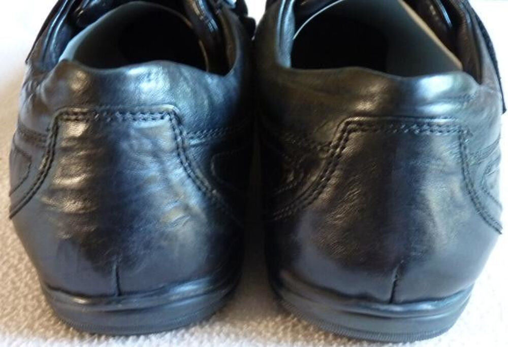 Derbies Fit and Go pointure 47 en cuir noir Chaussures