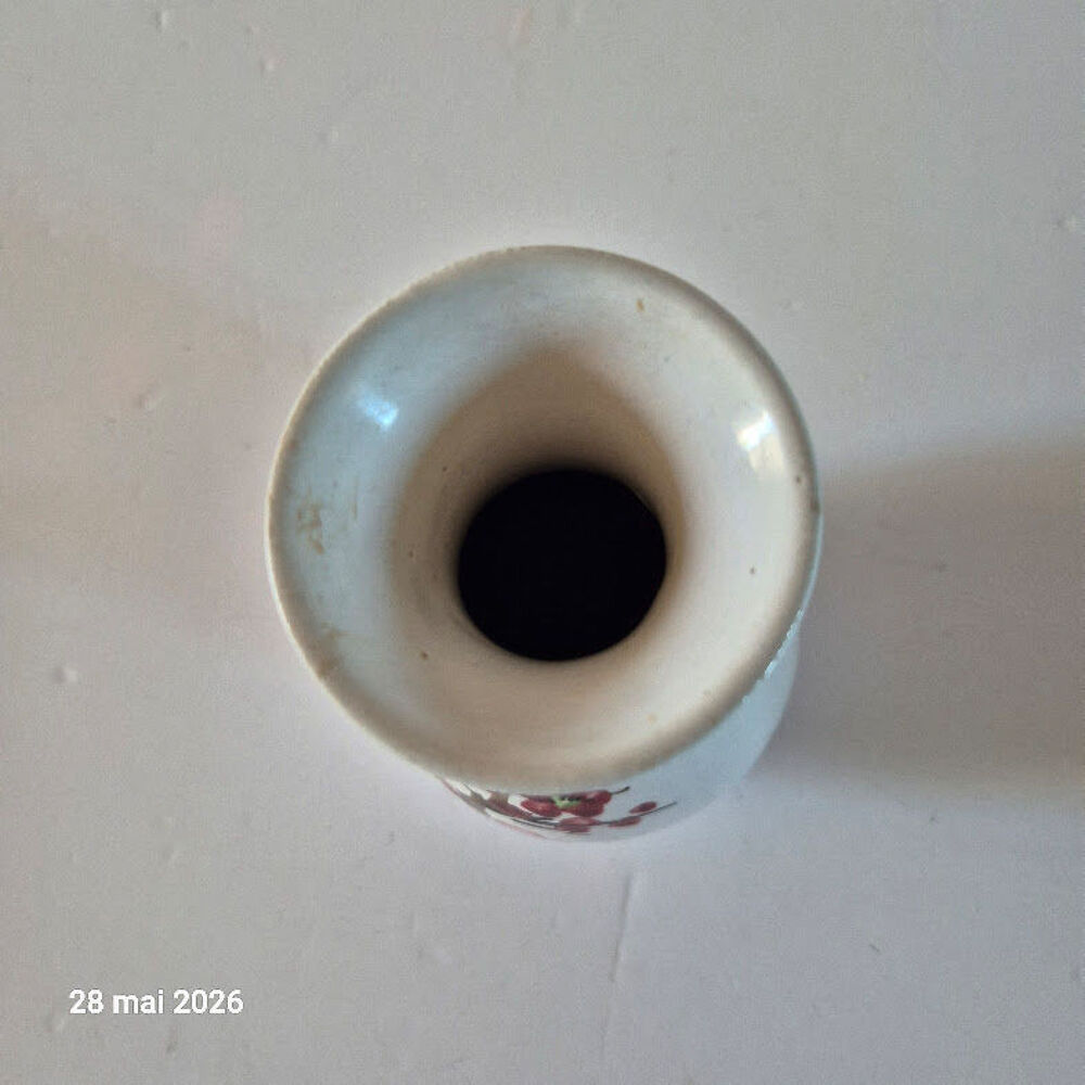 Vase japonnais en c&eacute;ramique peint &agrave; la main, fleurs de ceris Cuisine