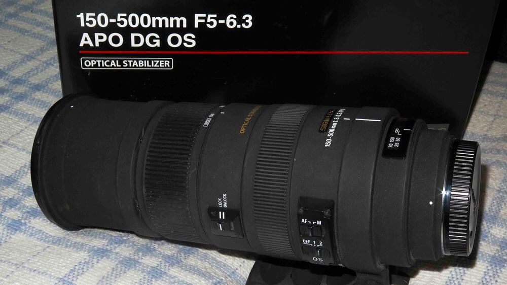 Zoom Sigma. DG 150/500mm f: 5 - 6,3. APO HSM en parfait &eacute;tat Photos/Video/TV