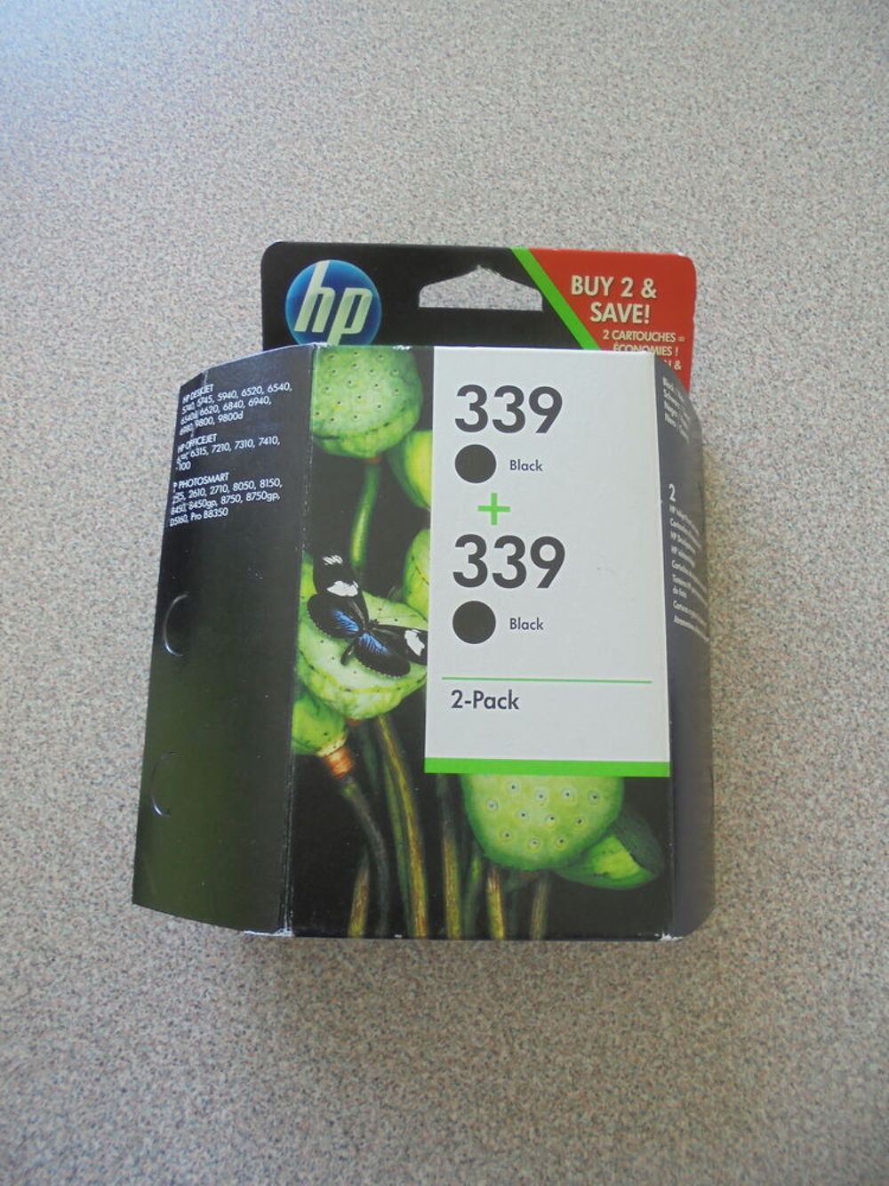 Cartouche HP 339 noir - 2 packs (26) Matériel informatique