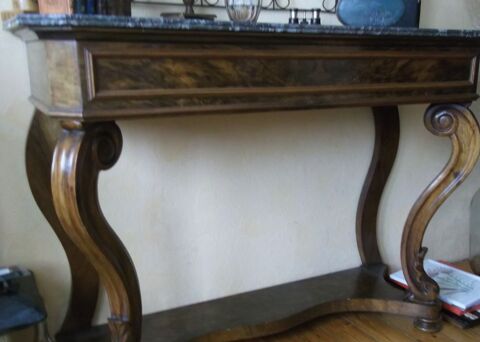 CONSOLE ANCIENNE BOIS ET MARBRE 100 Grand-Couronne (76)