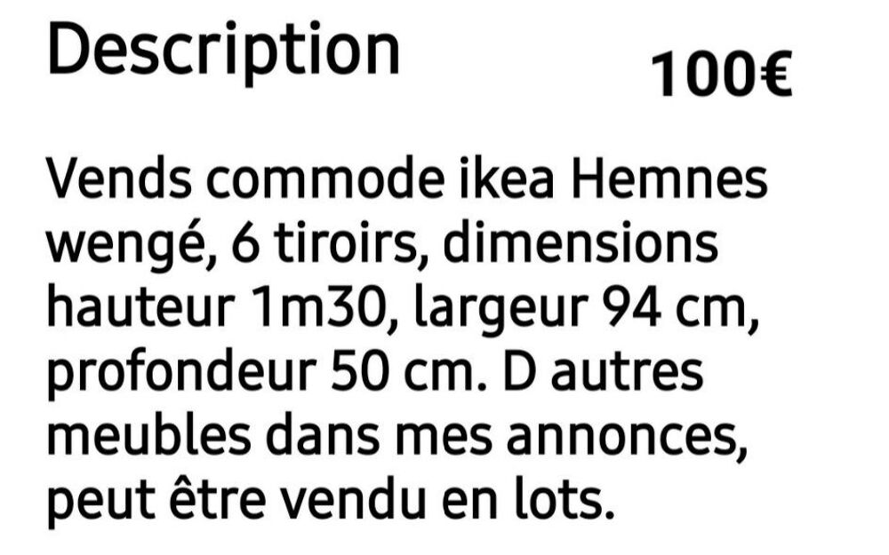 . Meubles