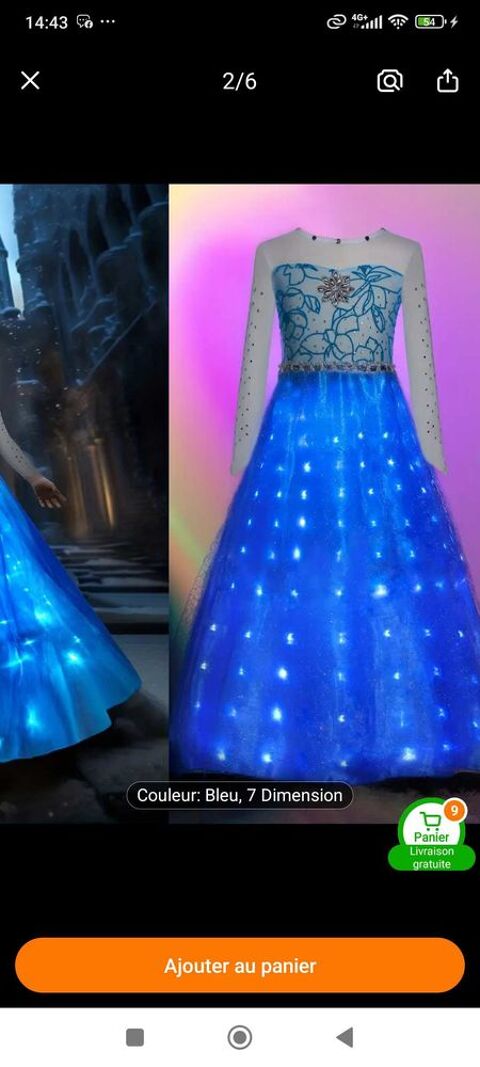 d�guisement  de la le reine des neige qui s'illumine 20 L'Isle-d'Abeau (38)