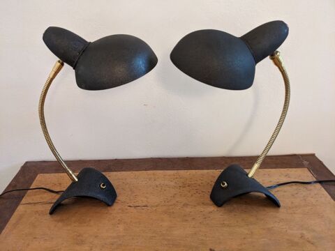 Paire de 2 lampes de bureau articulées de Jean Boris Lacroix 235 Marseille 13 (13)