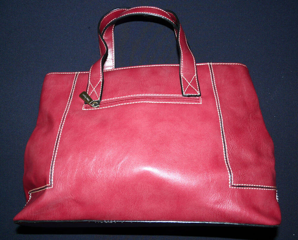 Sac &agrave; Main en Cuir Rouge du tout d&eacute;but des ann&eacute;es 2000, Neuf Maroquinerie