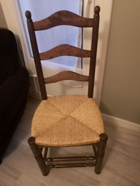 Lot de 6 chaises rustiques de type jeannette 60 Bruguières (31)